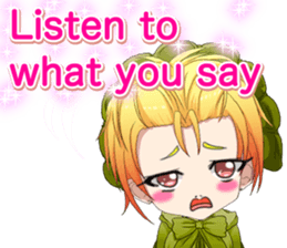 Lovely Gothic Dress Girls Boy English sticker #15815693