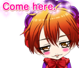 Lovely Gothic Dress Girls Boy English sticker #15815694