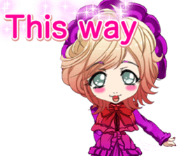 Lovely Gothic Dress Girls Boy English sticker #15815695