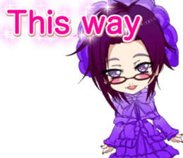 Lovely Gothic Dress Girls Boy English sticker #15815696