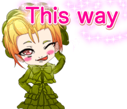 Lovely Gothic Dress Girls Boy English sticker #15815697