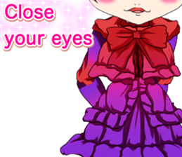 Lovely Gothic Dress Girls Boy English sticker #15815698