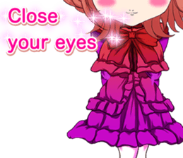 Lovely Gothic Dress Girls Boy English sticker #15815699