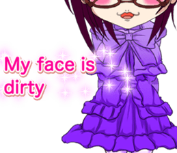 Lovely Gothic Dress Girls Boy English sticker #15815700