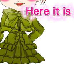 Lovely Gothic Dress Girls Boy English sticker #15815701