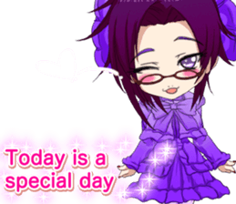 Lovely Gothic Dress Girls Boy English sticker #15815704