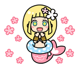 Cute mermaid "Lily" sticker #15816978