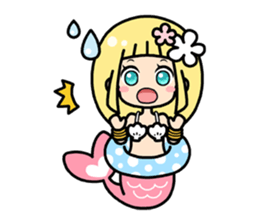 Cute mermaid "Lily" sticker #15816981