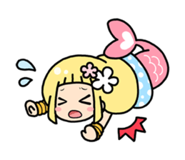 Cute mermaid "Lily" sticker #15816984