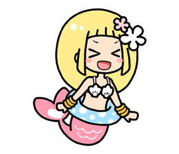 Cute mermaid "Lily" sticker #15816991