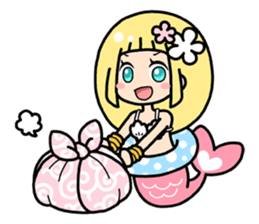 Cute mermaid "Lily" sticker #15816998