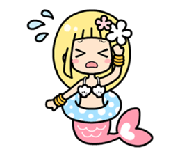 Cute mermaid "Lily" sticker #15817000