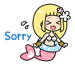 Cute mermaid "Lily" sticker #15817005
