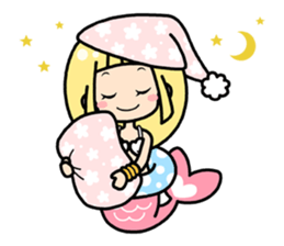 Cute mermaid "Lily" sticker #15817008