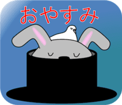 Good listener Mr.rabbit 1 sticker #15817232