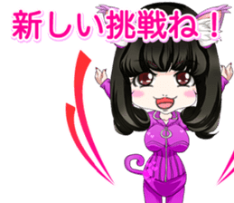 Harajuku system cute cat ears girl ale.. sticker #15817323