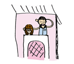 Sticker of famous painter A sticker #15817544