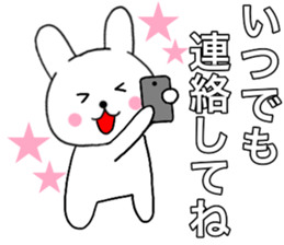 Rabbit kind words2 sticker #15818058