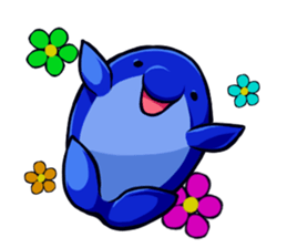 Lazy Dolphin sticker #15818419