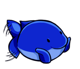 Lazy Dolphin sticker #15818420