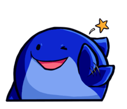 Lazy Dolphin sticker #15818422