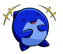 Lazy Dolphin sticker #15818424