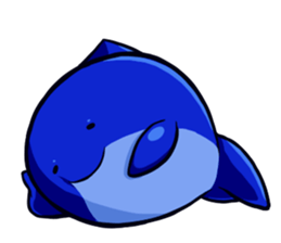 Lazy Dolphin sticker #15818426