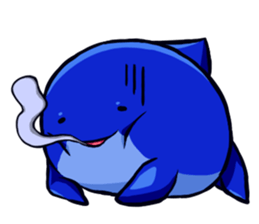 Lazy Dolphin sticker #15818427