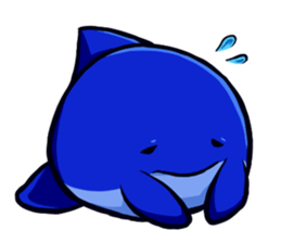 Lazy Dolphin sticker #15818428