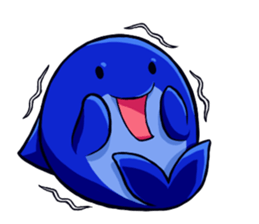 Lazy Dolphin sticker #15818430