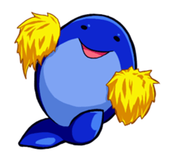 Lazy Dolphin sticker #15818431
