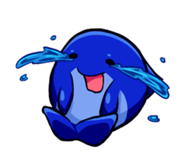 Lazy Dolphin sticker #15818432
