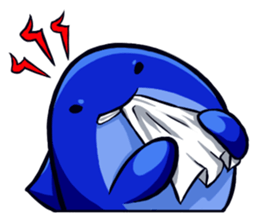 Lazy Dolphin sticker #15818433