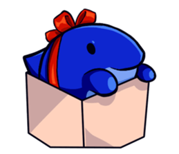 Lazy Dolphin sticker #15818434