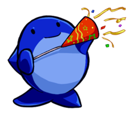 Lazy Dolphin sticker #15818435