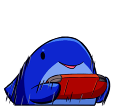 Lazy Dolphin sticker #15818437