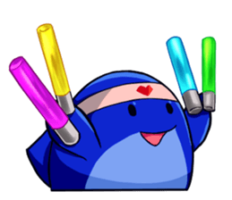 Lazy Dolphin sticker #15818440