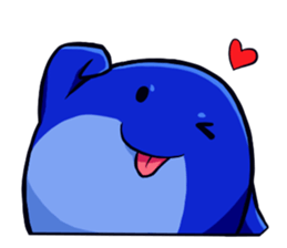 Lazy Dolphin sticker #15818441