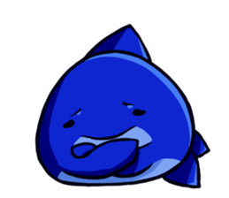 Lazy Dolphin sticker #15818442