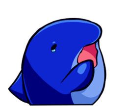 Lazy Dolphin sticker #15818445