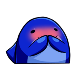 Lazy Dolphin sticker #15818446