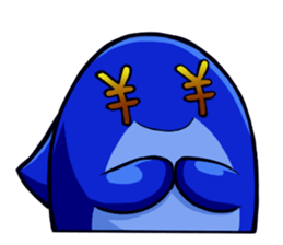Lazy Dolphin sticker #15818451