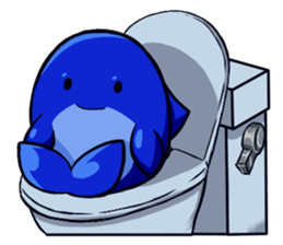 Lazy Dolphin sticker #15818452
