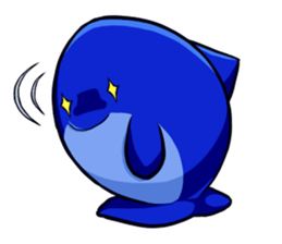 Lazy Dolphin sticker #15818453