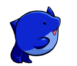 Lazy Dolphin sticker #15818454