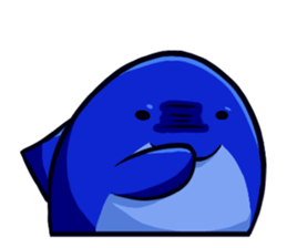Lazy Dolphin sticker #15818456