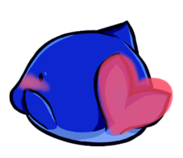 Lazy Dolphin sticker #15818457