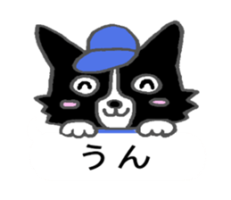 Border Collie dog baseball ver sticker #15818698