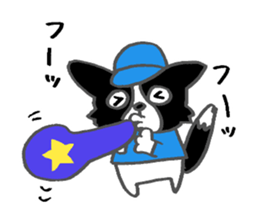 Border Collie dog baseball ver sticker #15818714