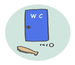 Border Collie dog baseball ver sticker #15818727